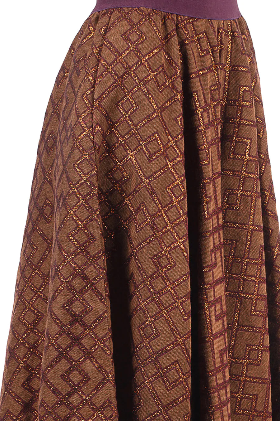 Gonna con Fantasia Niū / Marrone - Ideal Moda