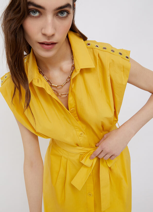 Abito Liu Jo in Popeline / Giallo - Ideal Moda