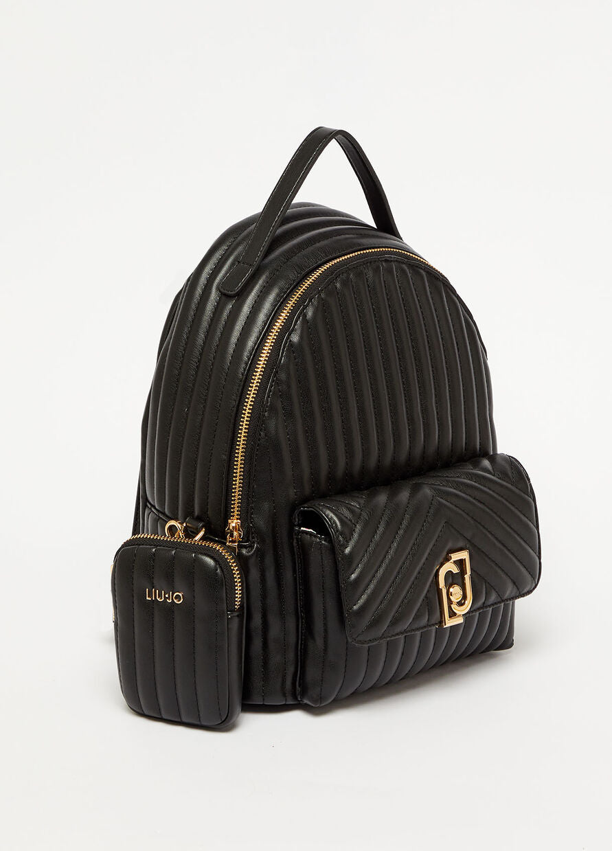 Zaino con Logo Liu Jo / Nero - Ideal Moda