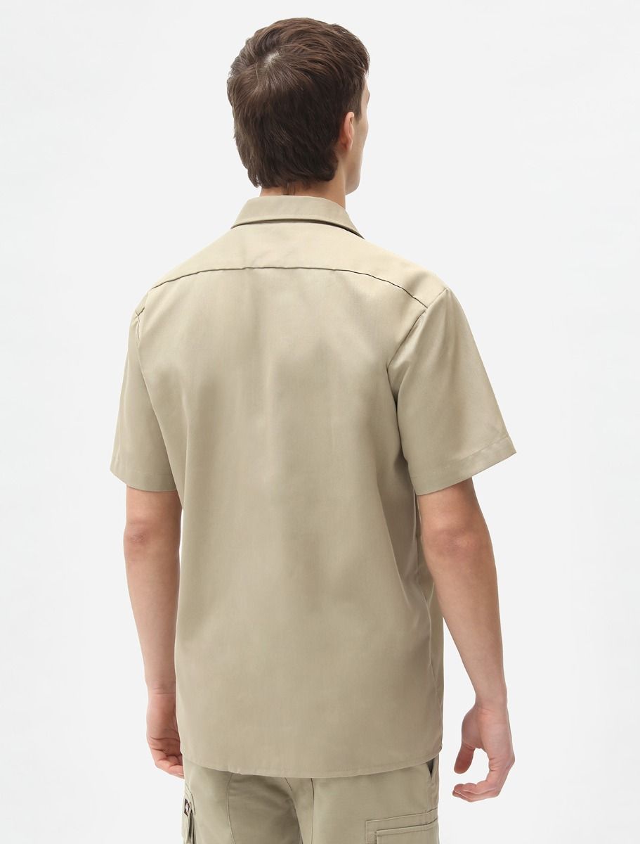 Camicia Work Shirt con Logo Dickies / Beige - Ideal Moda