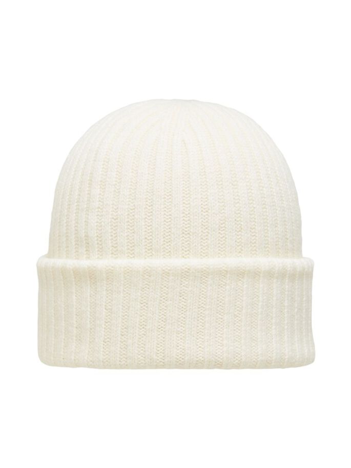 Cappello Selected in Lana Merino / Bianco - Ideal Moda