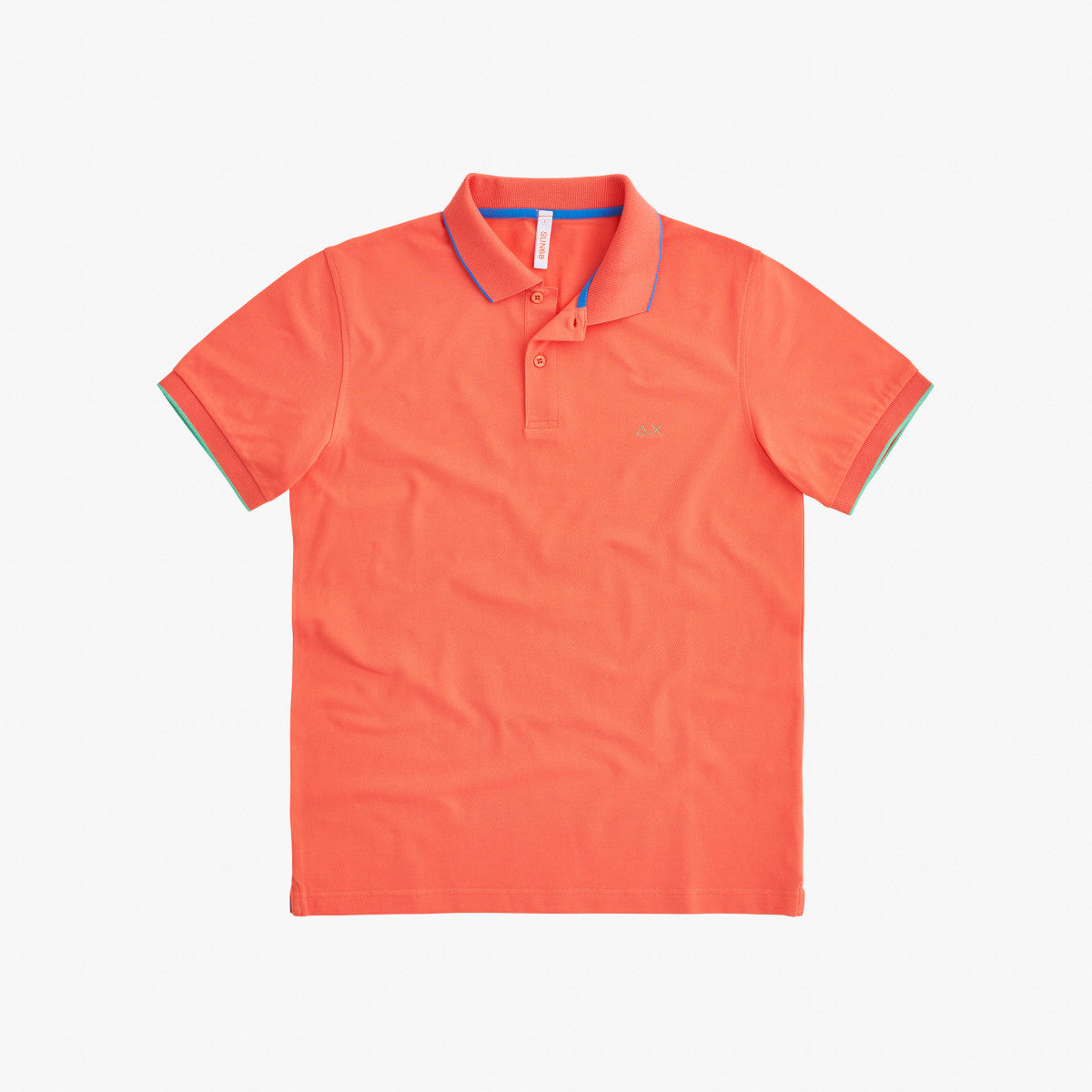 Polo Small Stripes on Collar / Arancione - Ideal Moda