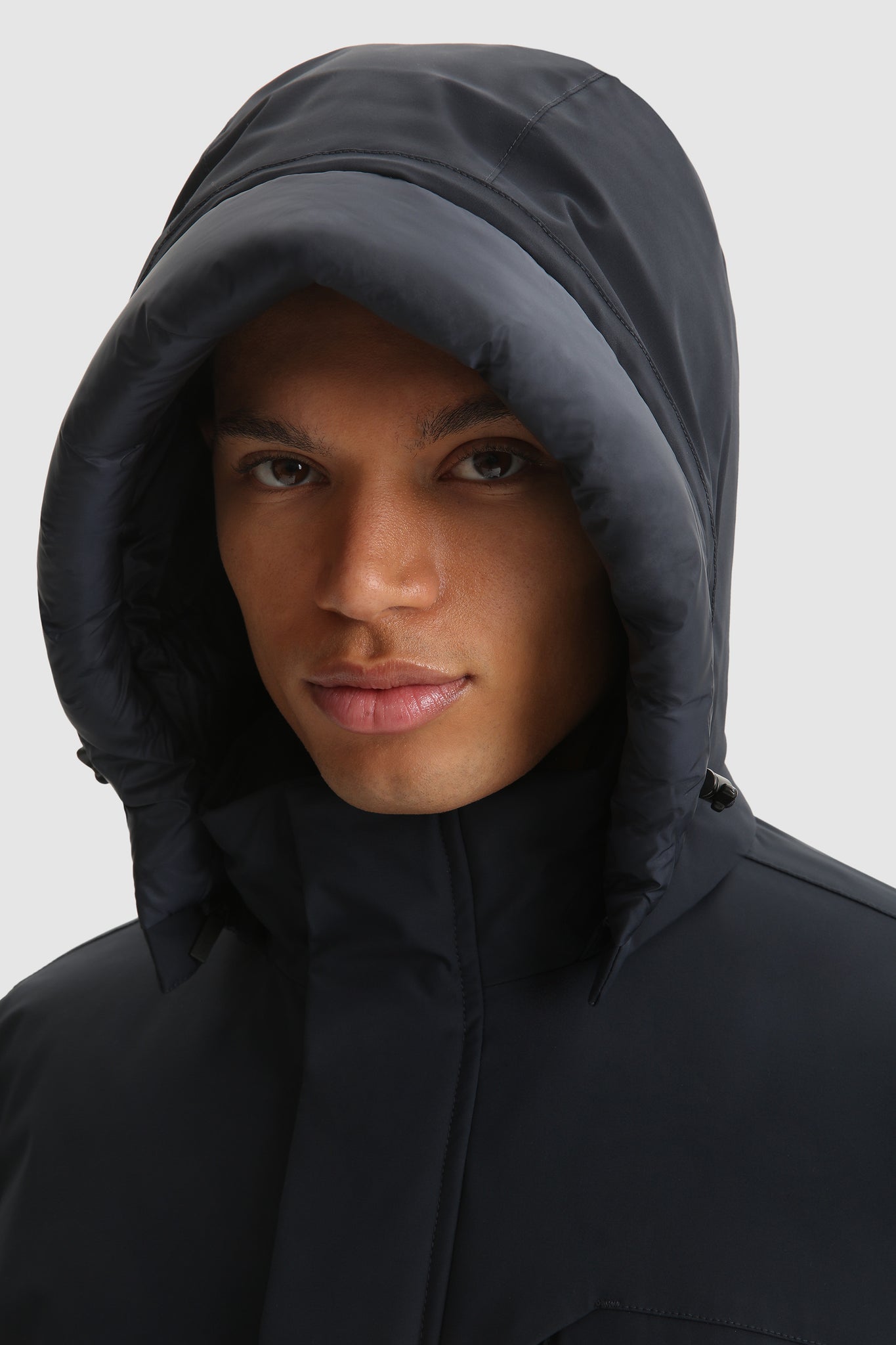 Giubbino Woolrich Mountain Parka Stretch / Blu - Ideal Moda