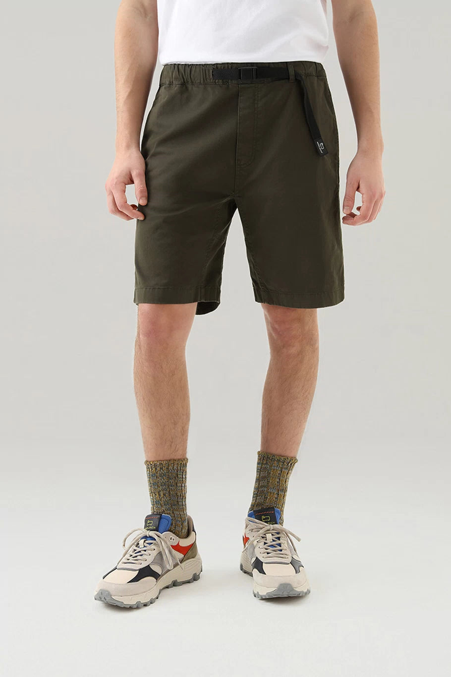Pantaloncino in Cotone Woolrich / Verde - Ideal Moda