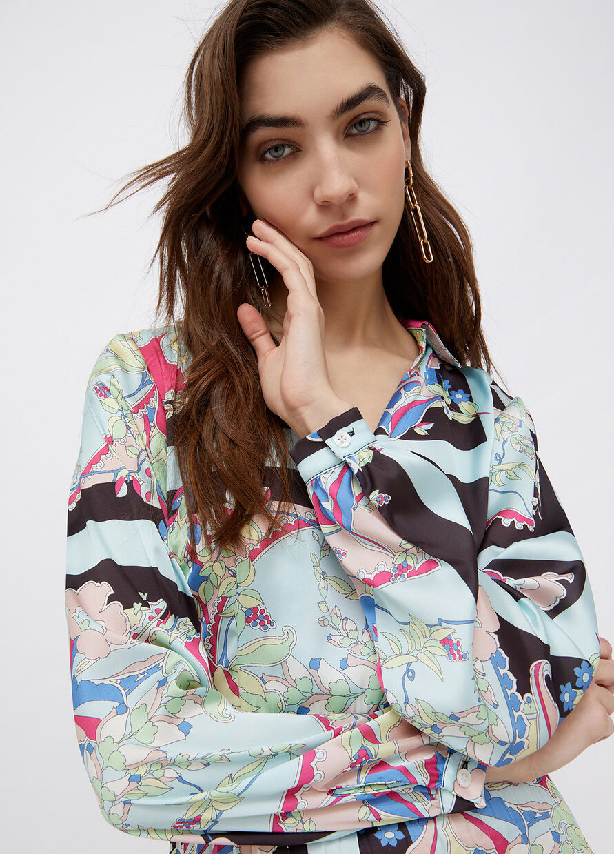 Abito Liu Jo in Raso / Azzurro - Ideal Moda