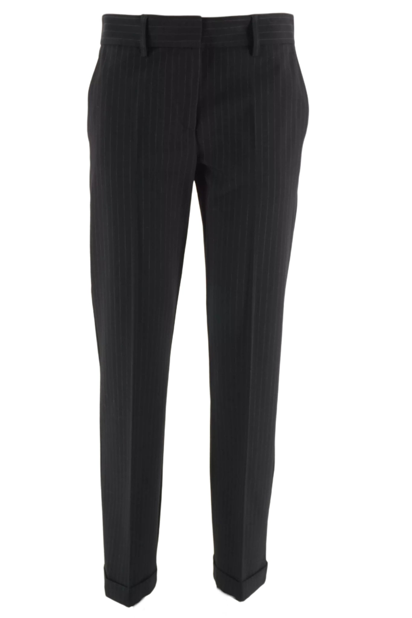 Pantalone Gessato Aniye By / Nero - Ideal Moda