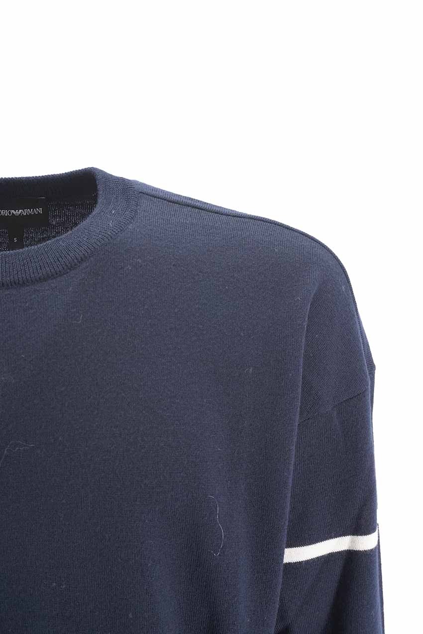 Maglia Emporio Armani Girocollo / Blu - Ideal Moda