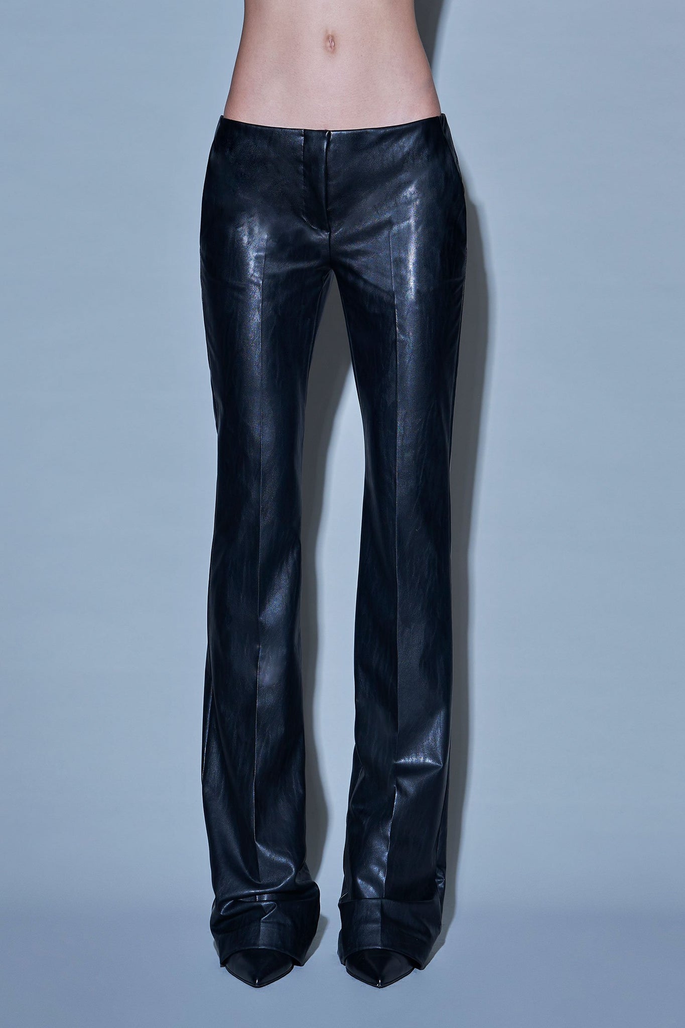 Low Rise Pantaloni Zampa Subdued Subdued Pantaloni A Zampa A Righe