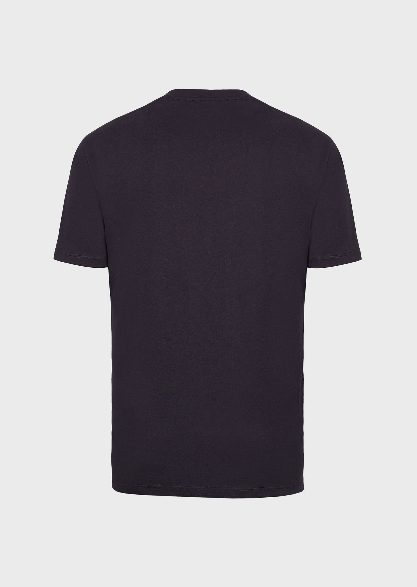 T-Shirt in jersey con tasca e profilo logato / Blu - Ideal Moda