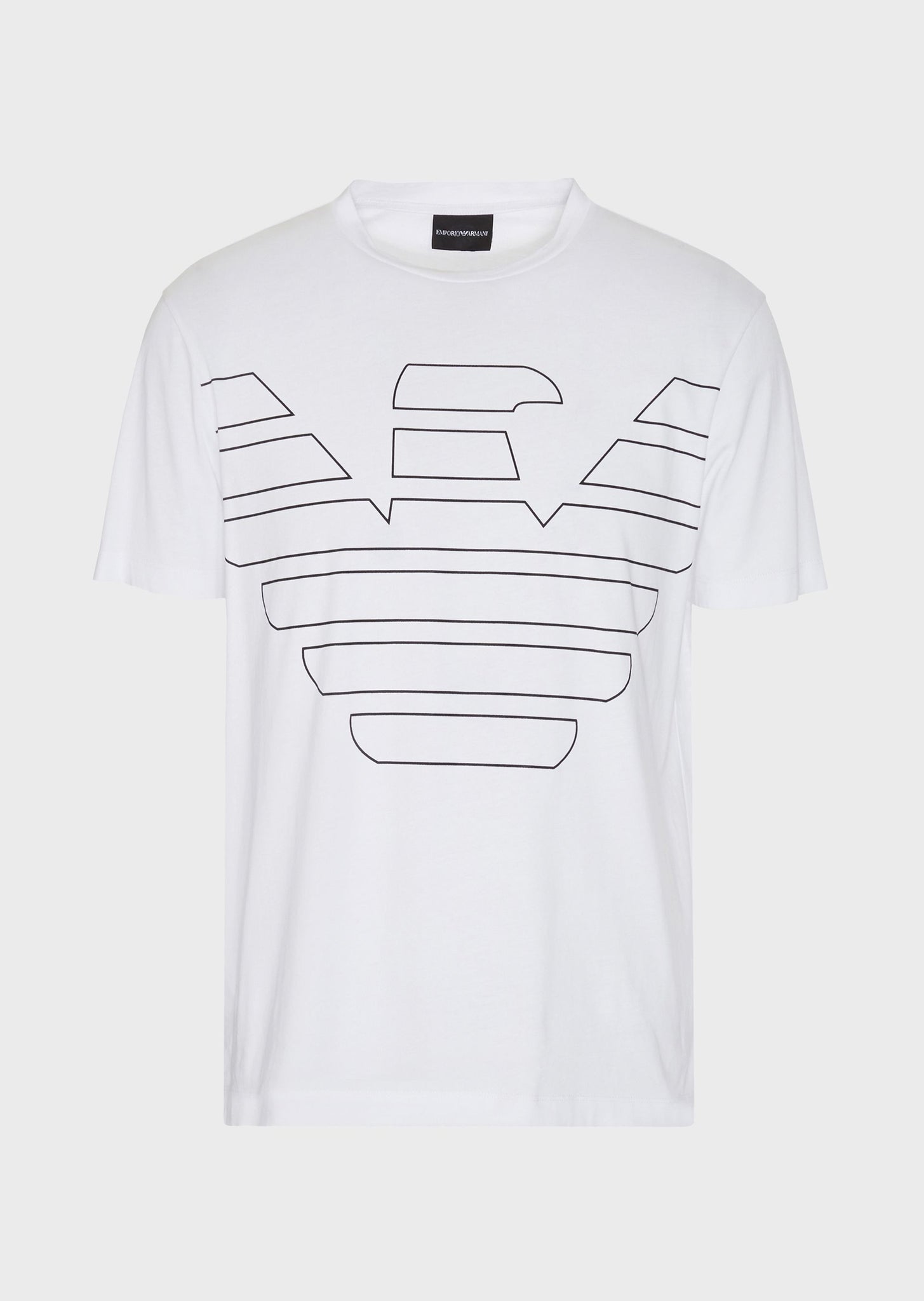 T-Shirt in jersey di cotone con maxi aquila / Bianco - Ideal Moda