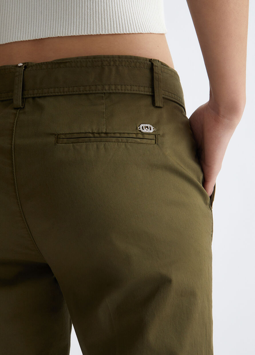 Pantalone Chino con Cintura Liu Jo / Verde - Ideal Moda