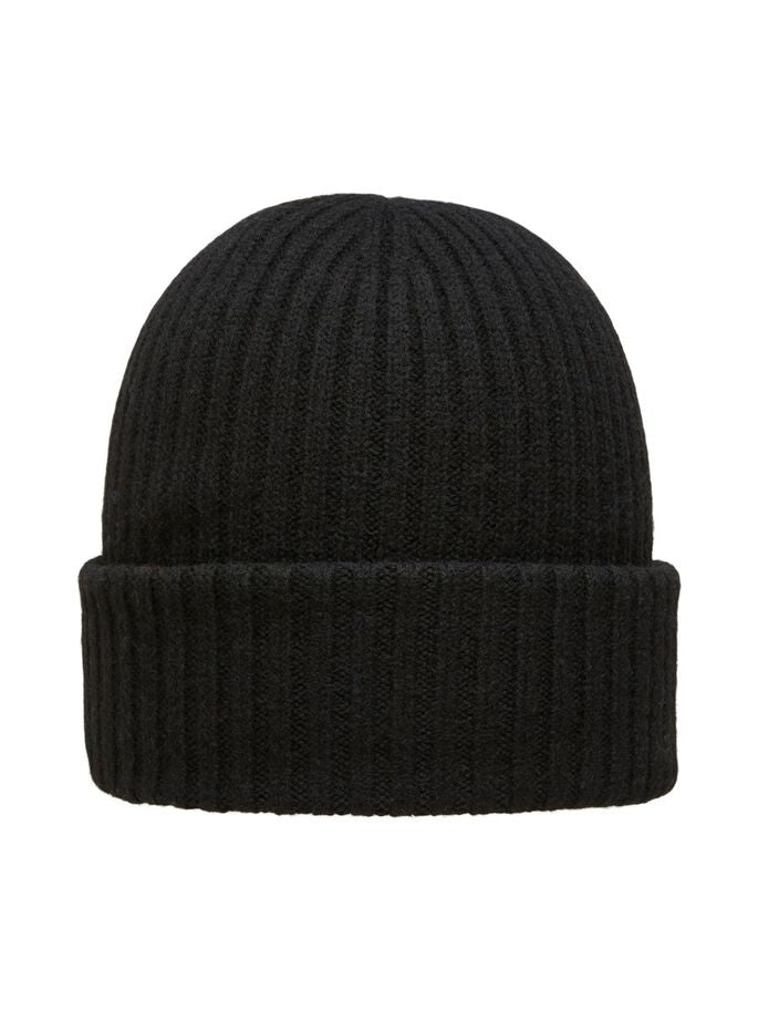 Cappello Selected in Lana Merino / Nero - Ideal Moda