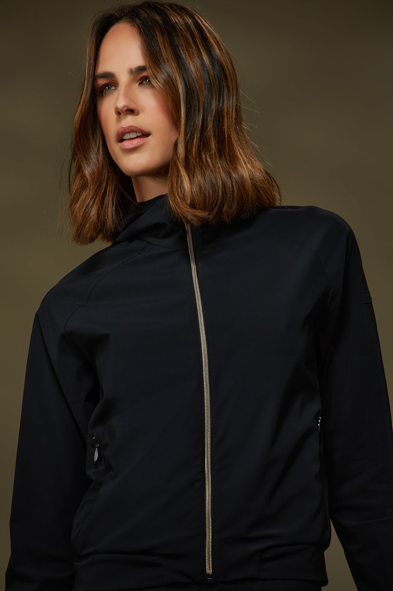Giacca Summer Fleece Hood Lady / Nero - Ideal Moda