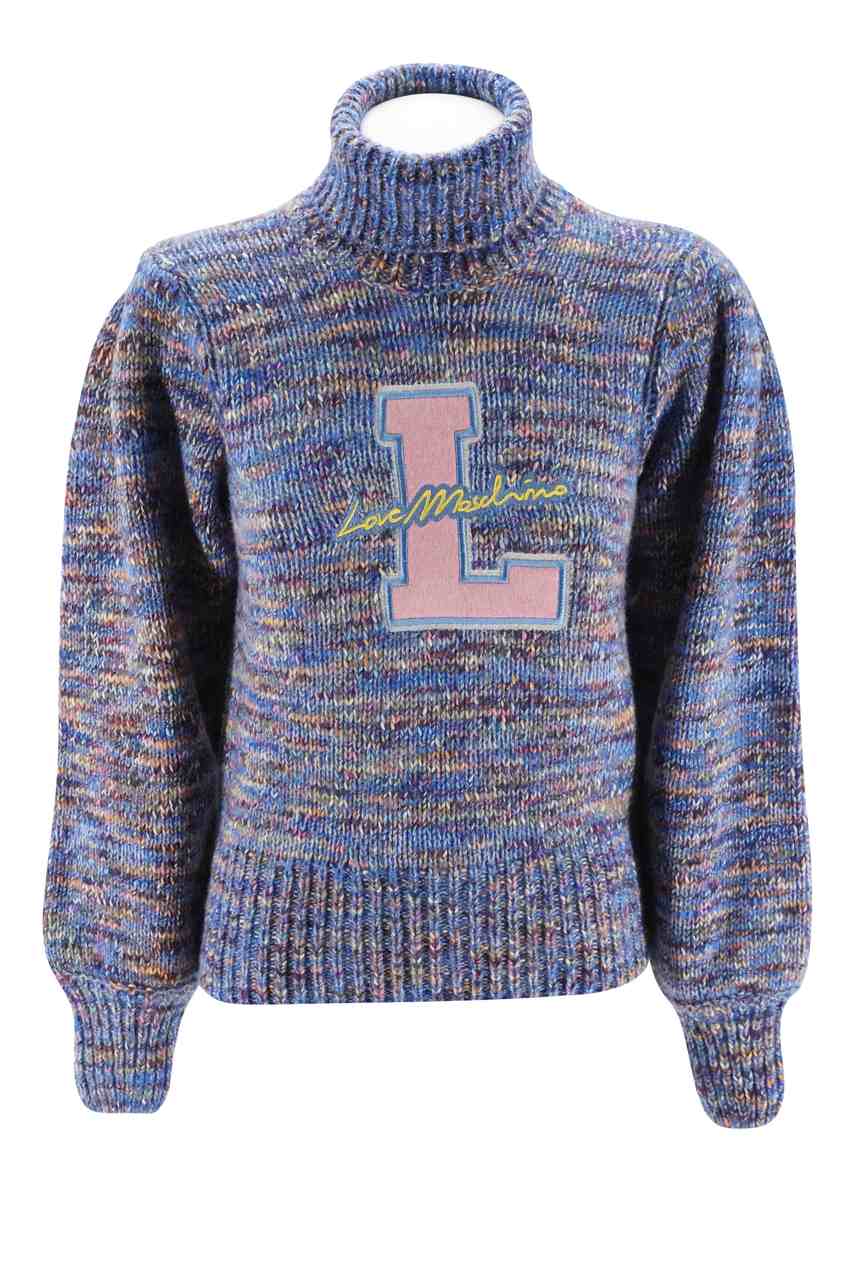 Maglia Love Moschino a collo alto / Multicolor - Ideal Moda