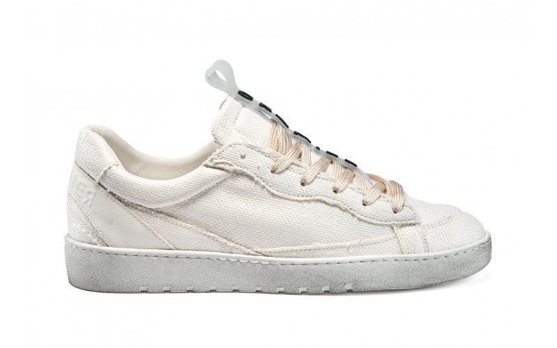 Sneaker in rafia / Bianco - Ideal Moda
