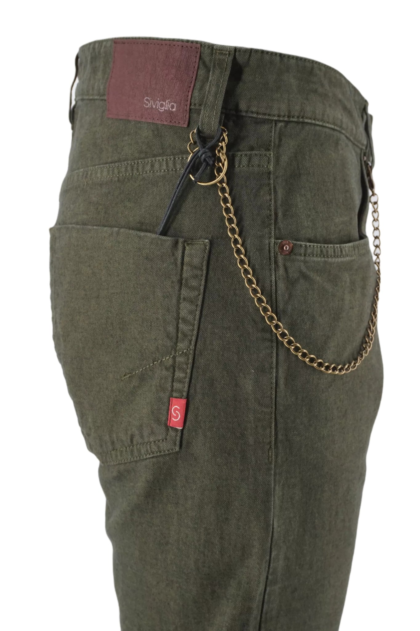 Pantalone Cinque Tasche Siviglia / Verde - Ideal Moda