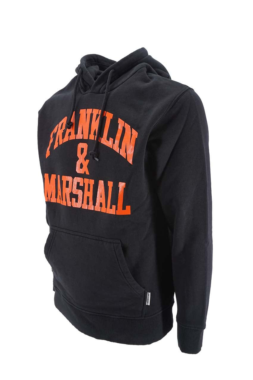 Felpa Franklin & Marshall con capuccio / Nero - Ideal Moda