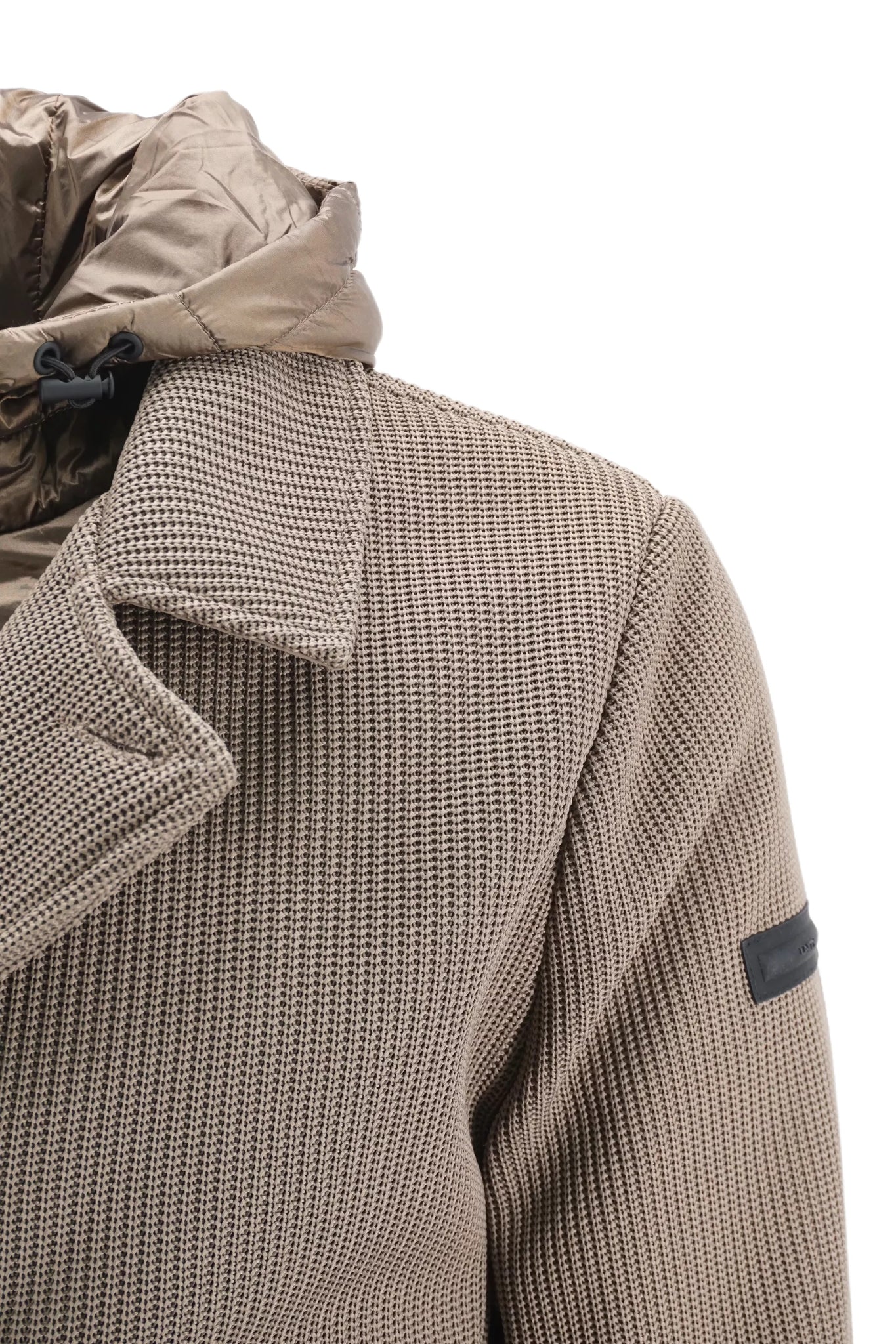 Giubbino Doppio Petto in Tricotech Unity / Beige - Ideal Moda