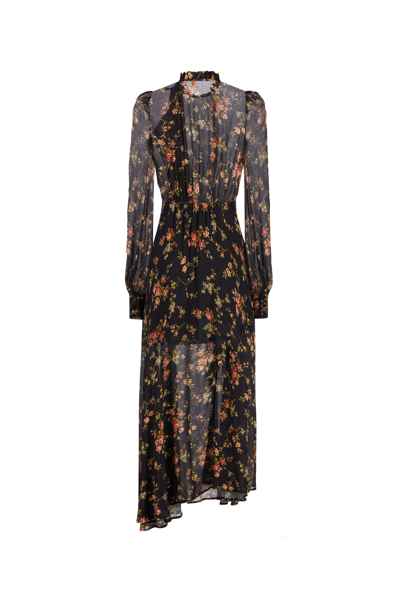 Abito Lungo a Fantasia Aniye By / Nero - Ideal Moda