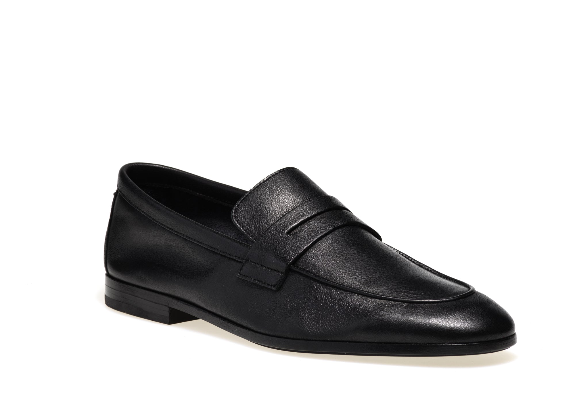 Mocassino Frau in Pelle / Nero - Ideal Moda