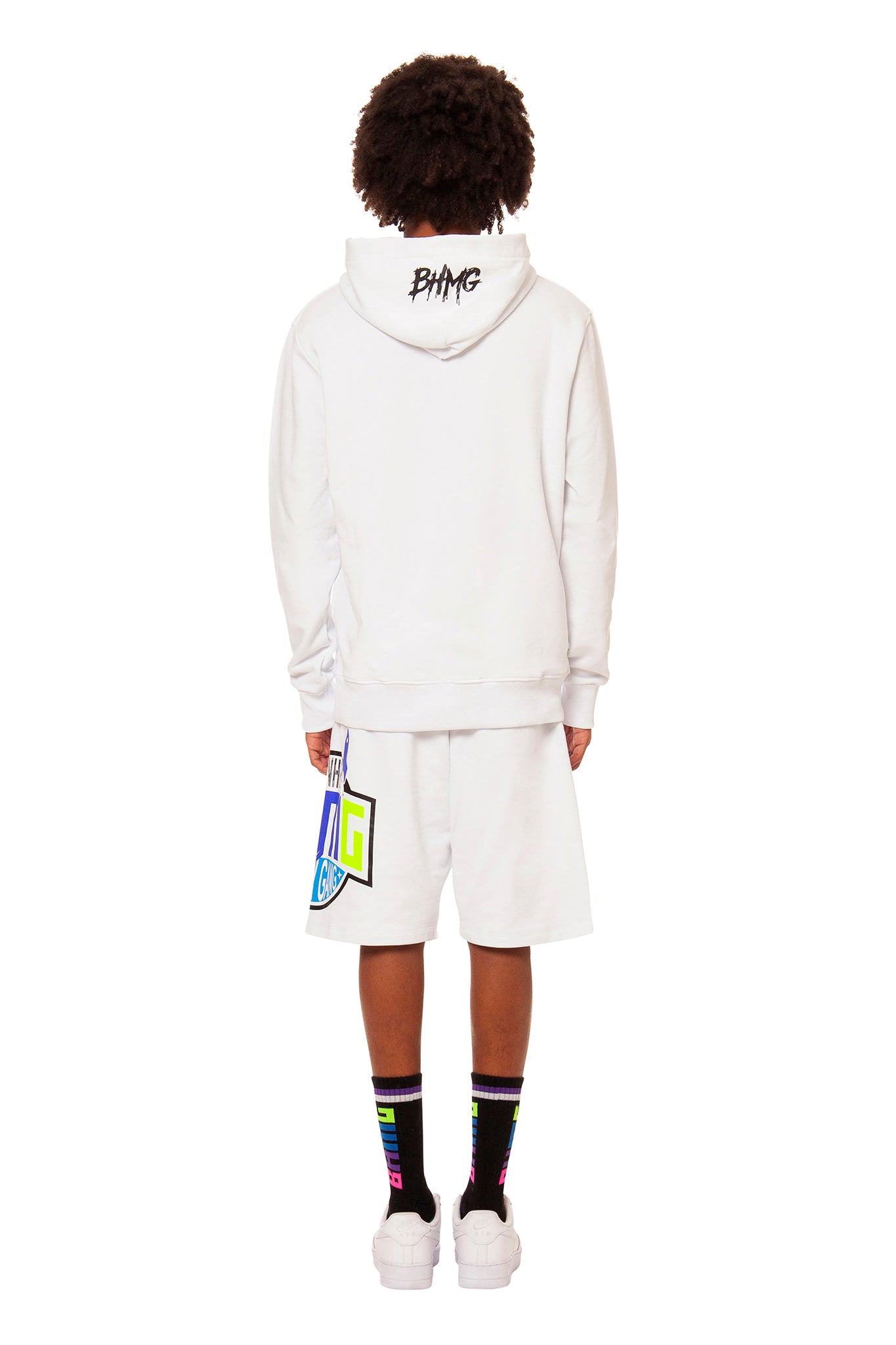 Felpa Unisex con stampa / Bianco - Ideal Moda