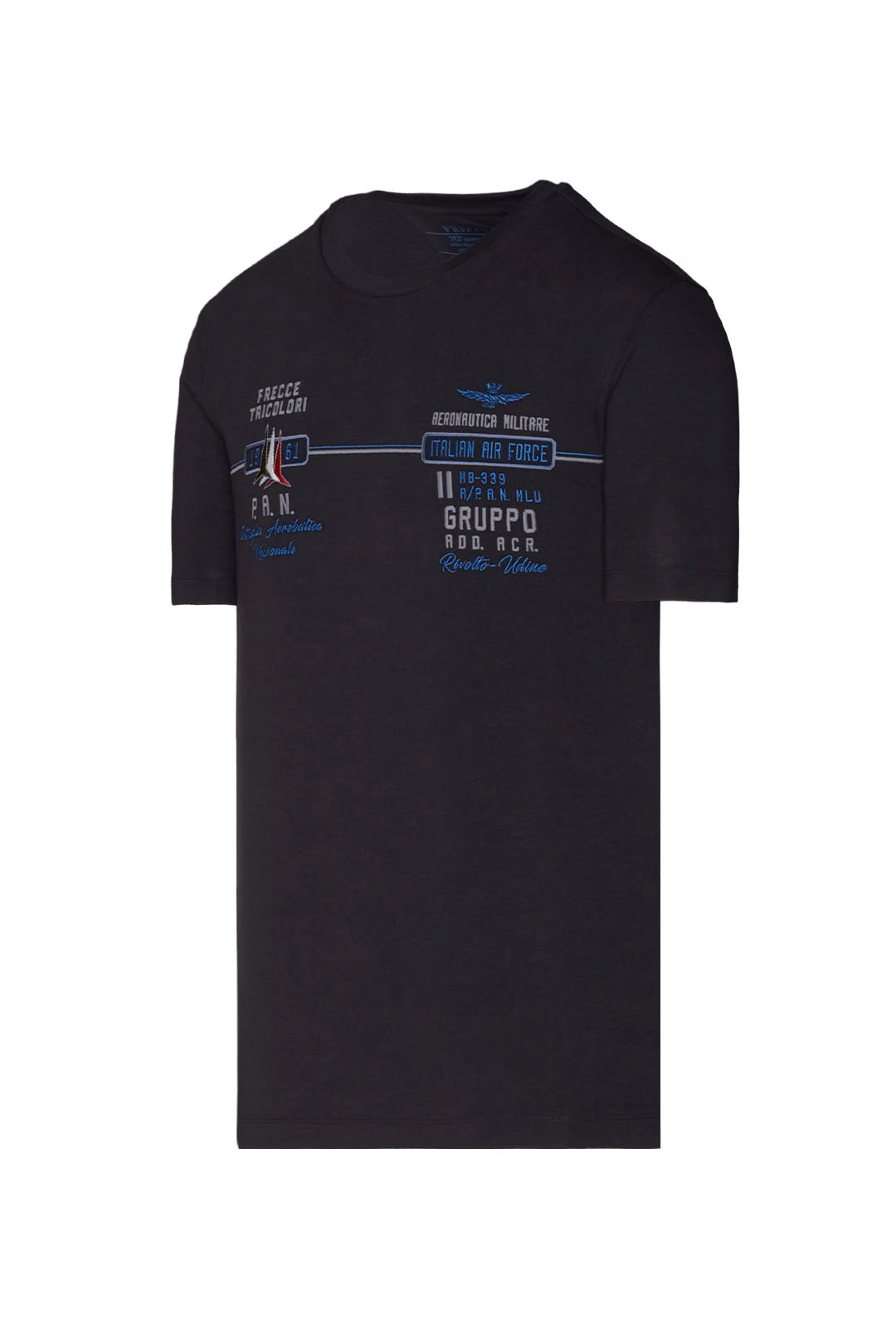 T-Shirt Aeronautica Militare con Ricami / Blu - Ideal Moda