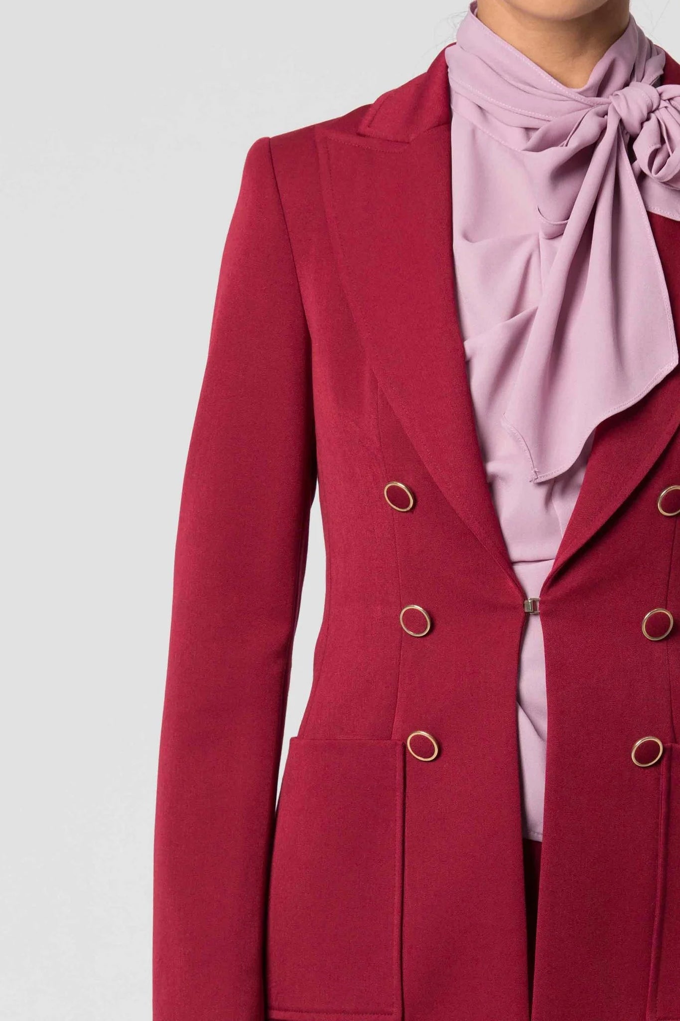 Giacca con Chiusura a Gancetto Kocca / Bordeaux - Ideal Moda