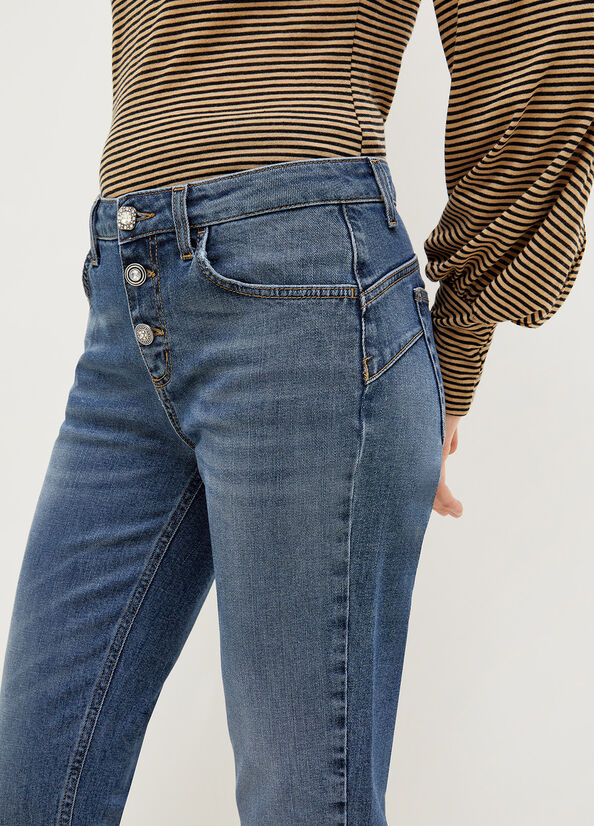 Jeans Cropped Bottom Up Liu Jo / Jeans - Ideal Moda