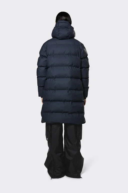 Giubbino Long Puffer Rains / Blu - Ideal Moda