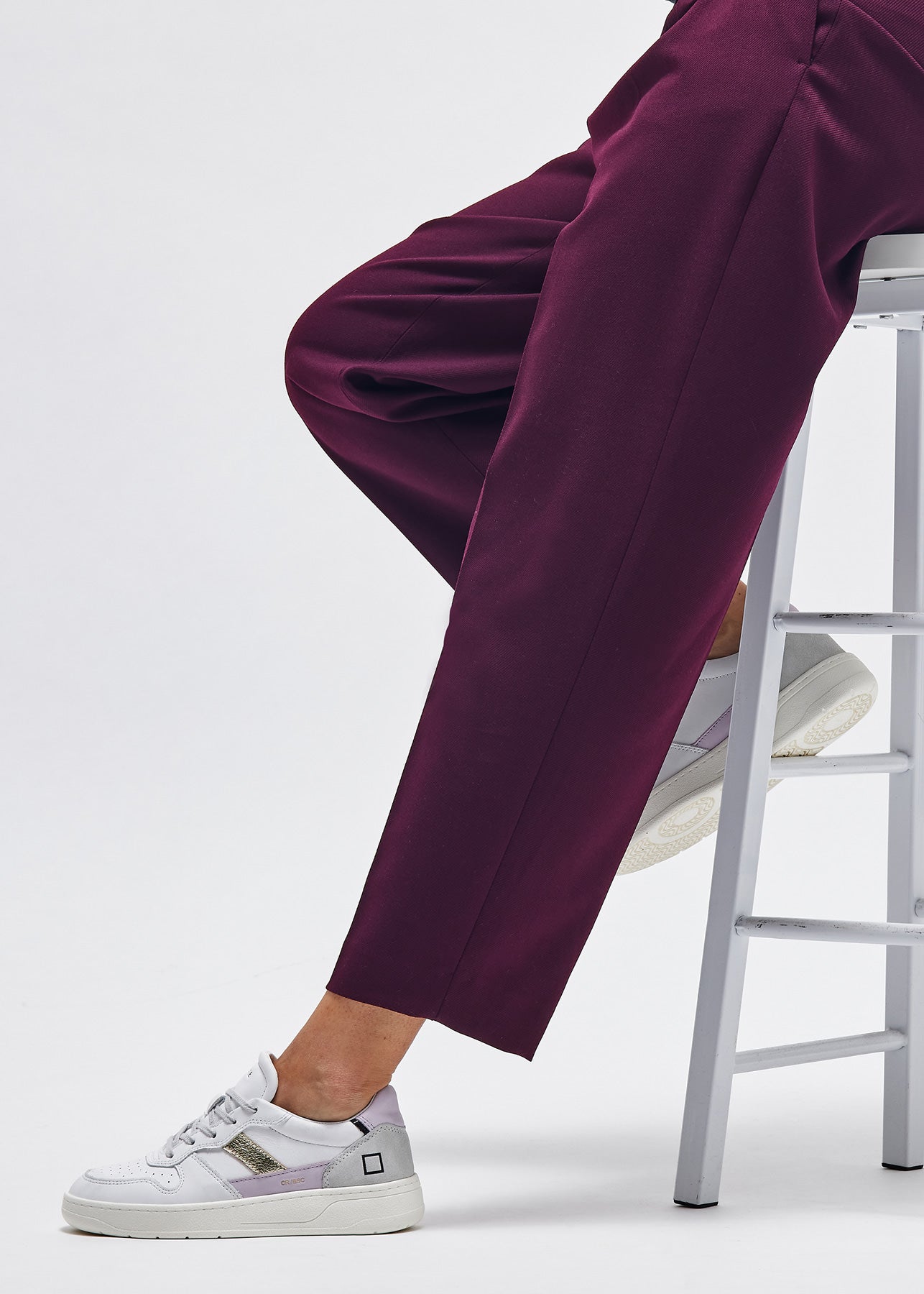 Sneaker DATE in Pelle Court 2.0 / Bianco - Ideal Moda