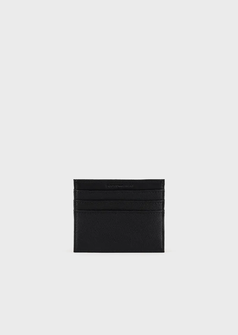 Portacarte Emporio Armani con Logo / Nero - Ideal Moda
