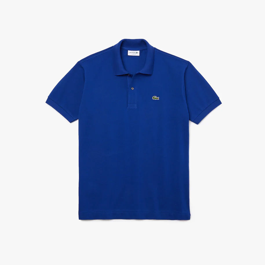 Polo Lacoste L.12.12 classic fit in petit piqué / Blu - Ideal Moda
