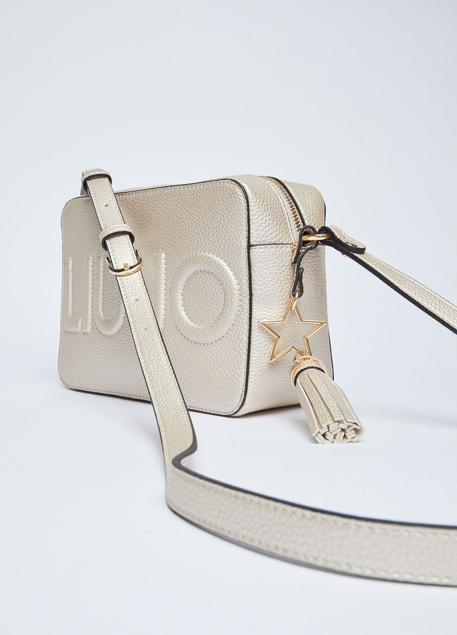 Borsa Liu Jo a Tracolla con Logo / Oro - Ideal Moda