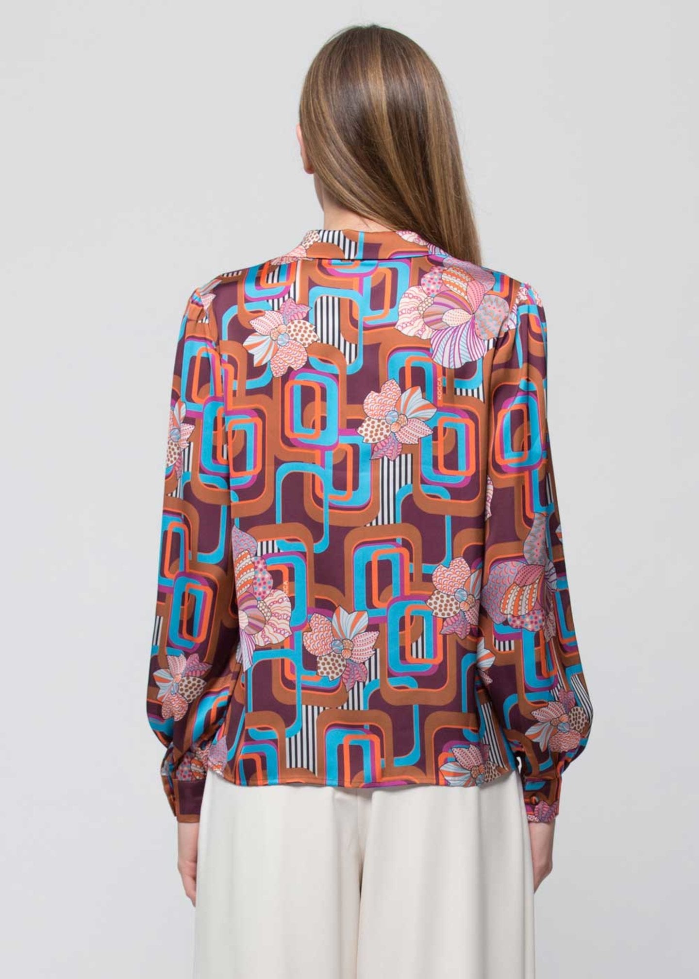 Camicia Kocca a Fantasia / Multicolor - Ideal Moda