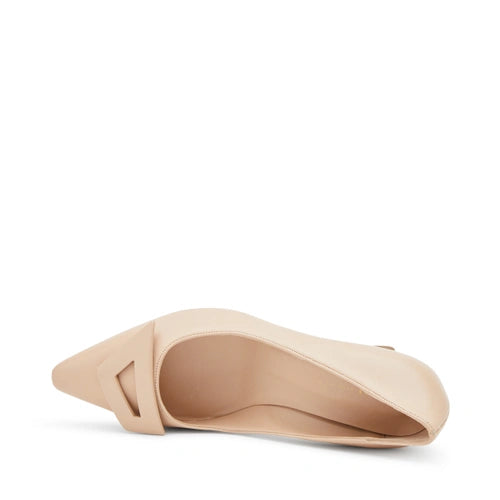 Decolleté in Pelle con Tacco Frau / Beige - Ideal Moda