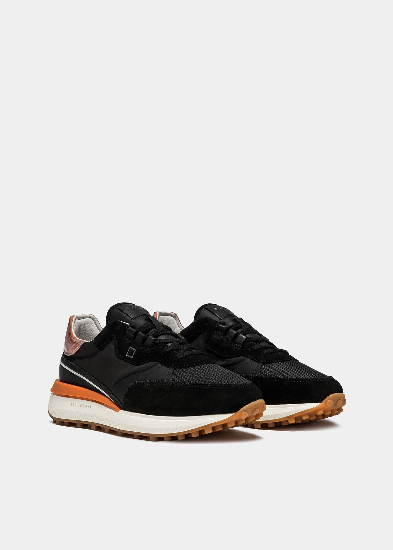 Sneaker in Nylon e Pelle DATE / Nero - Ideal Moda
