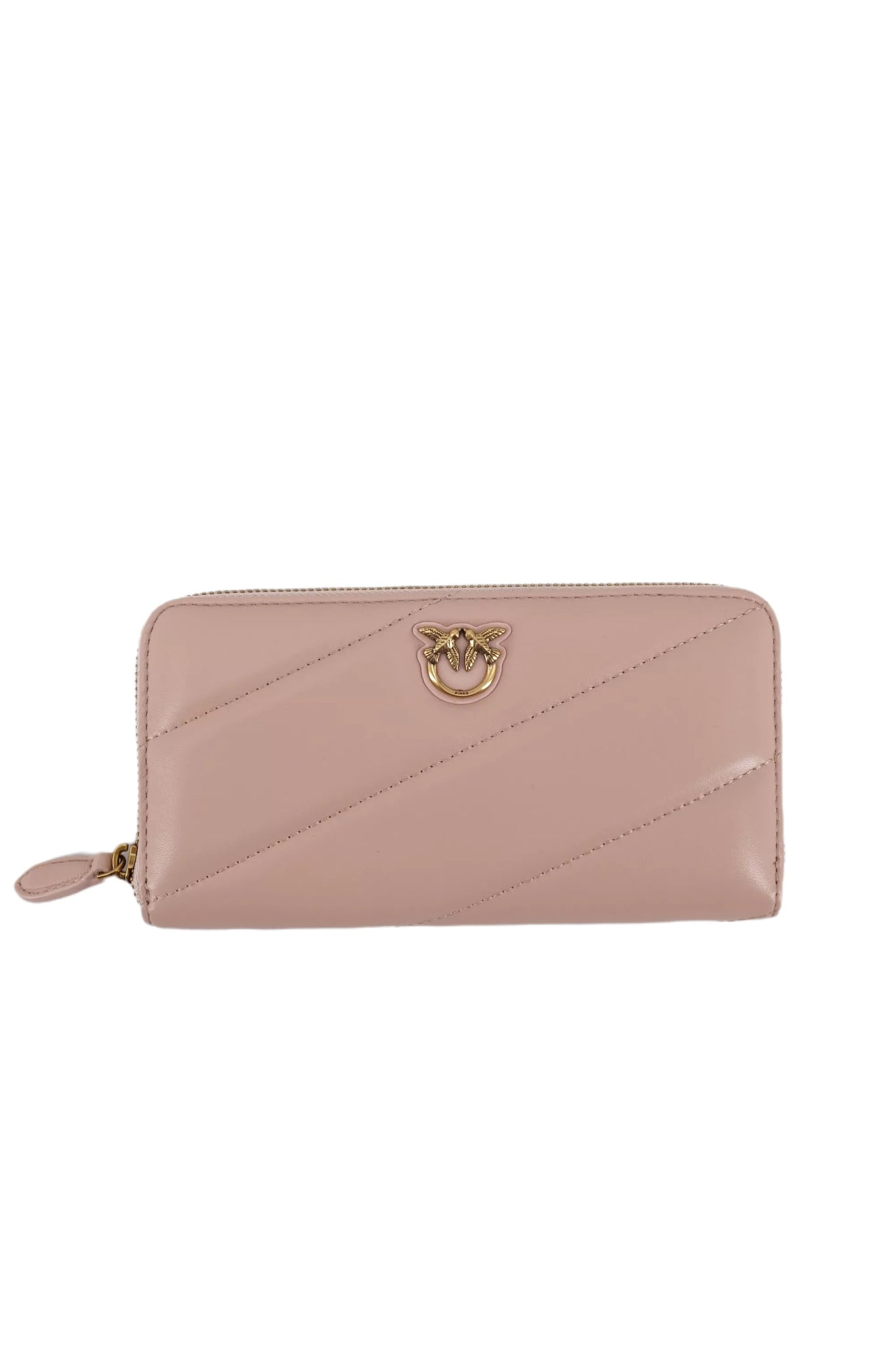 Portafoglio Trapuntato con Logo Pinko / Cipria - Ideal Moda
