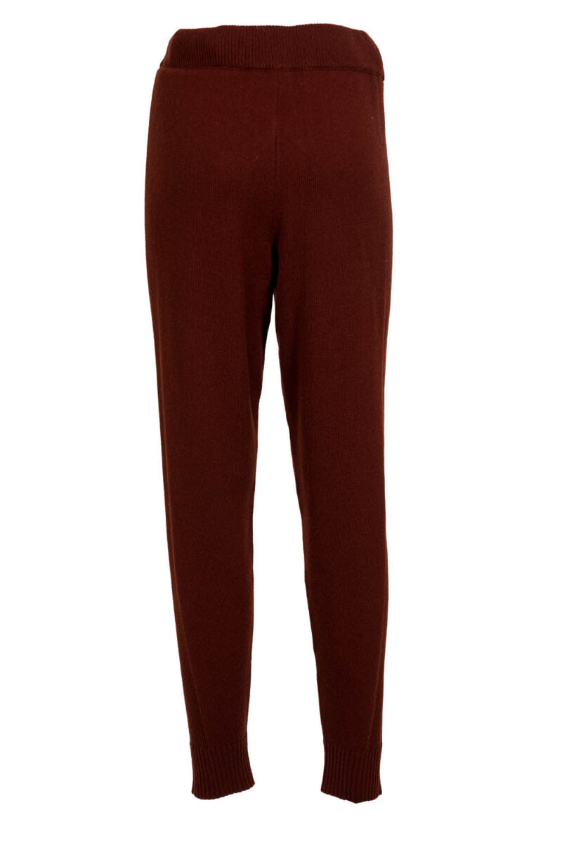 Pantalone in Maglia / Marrone - Ideal Moda