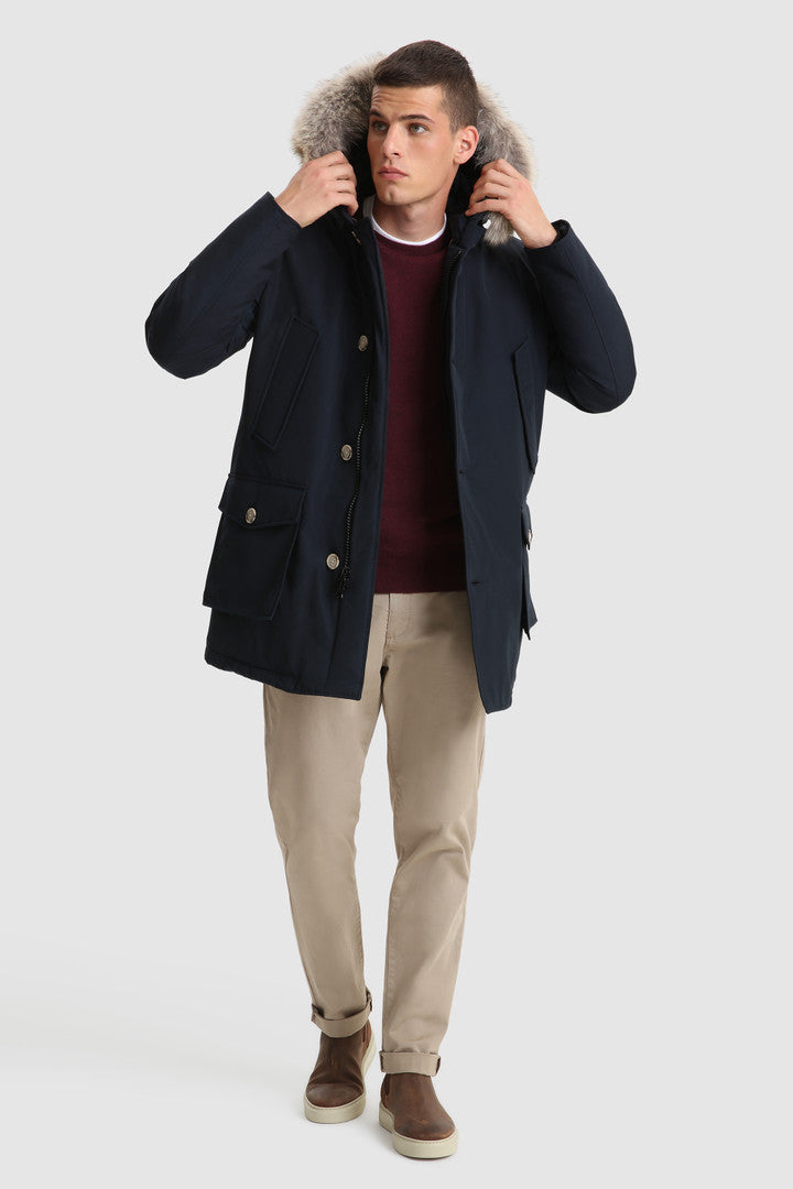 Arctic Parka con pelliccia removibile / Blu - Ideal Moda