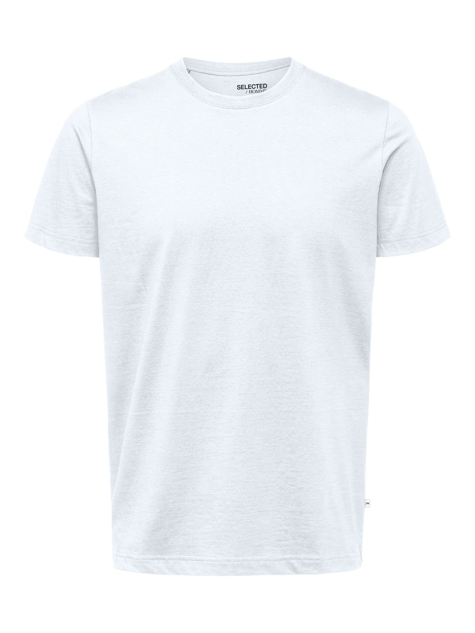 T-Shirt Selected in Cotone / Bianco - Ideal Moda