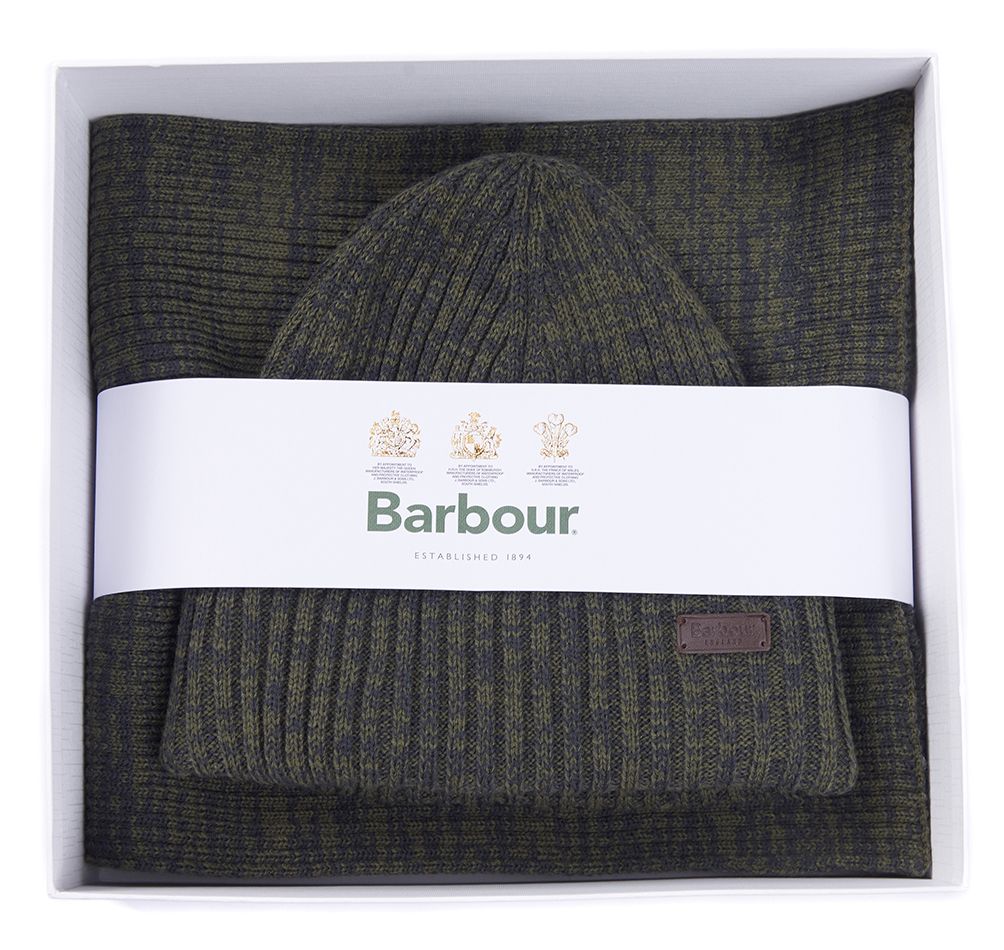 Set Sciarpa e Cappello Barbour / Verde - Ideal Moda