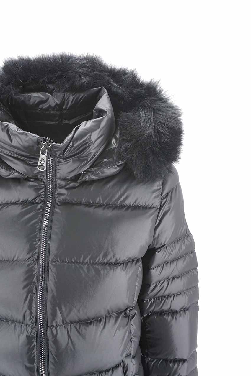 Giubbino Colmar con Pelliccia / Nero - Ideal Moda