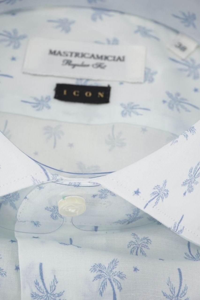 Camicia Mastricamiciai con Fantasia / Bianco - Ideal Moda
