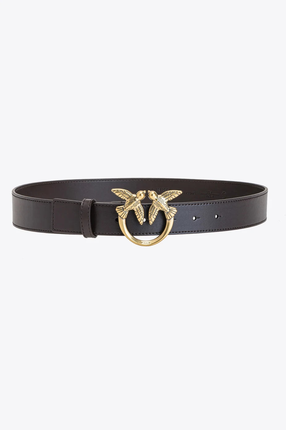 Cintura in Pelle con Logo Pinko / Marrone - Ideal Moda