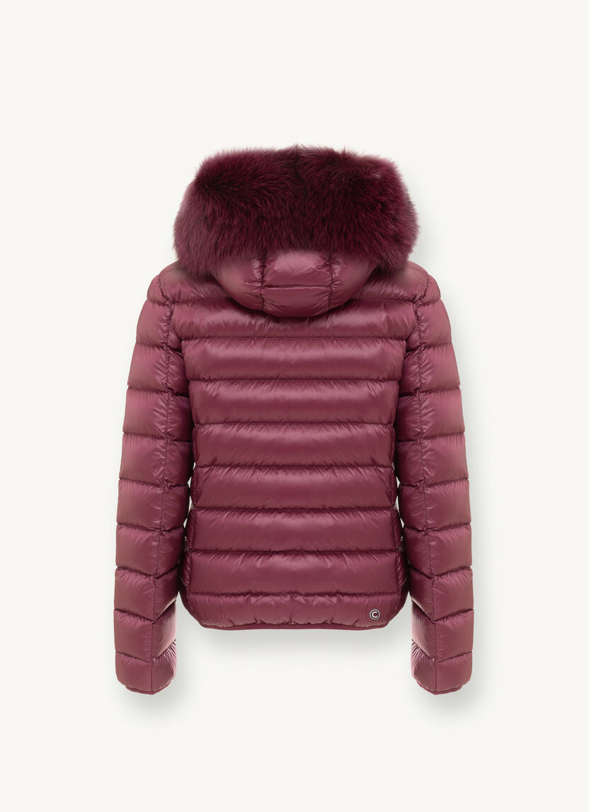 Piumino Colmar con pelliccia / Bordeaux - Ideal Moda