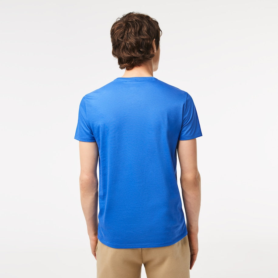 T-Shirt in Jersey di Cotone Pima Lacoste / Bluette - Ideal Moda