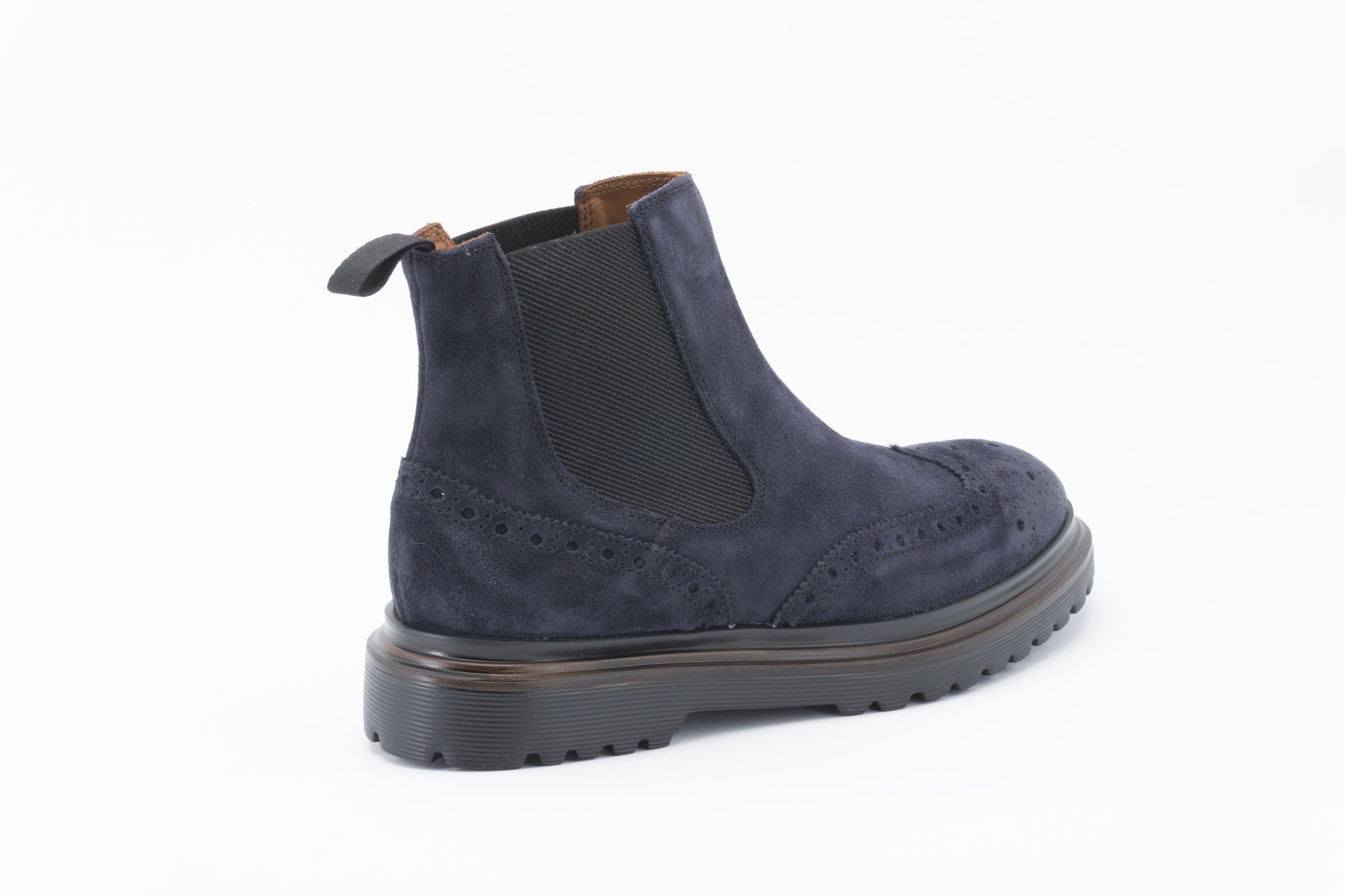 Beatles military in pelle scamosciata / Blu - Ideal Moda