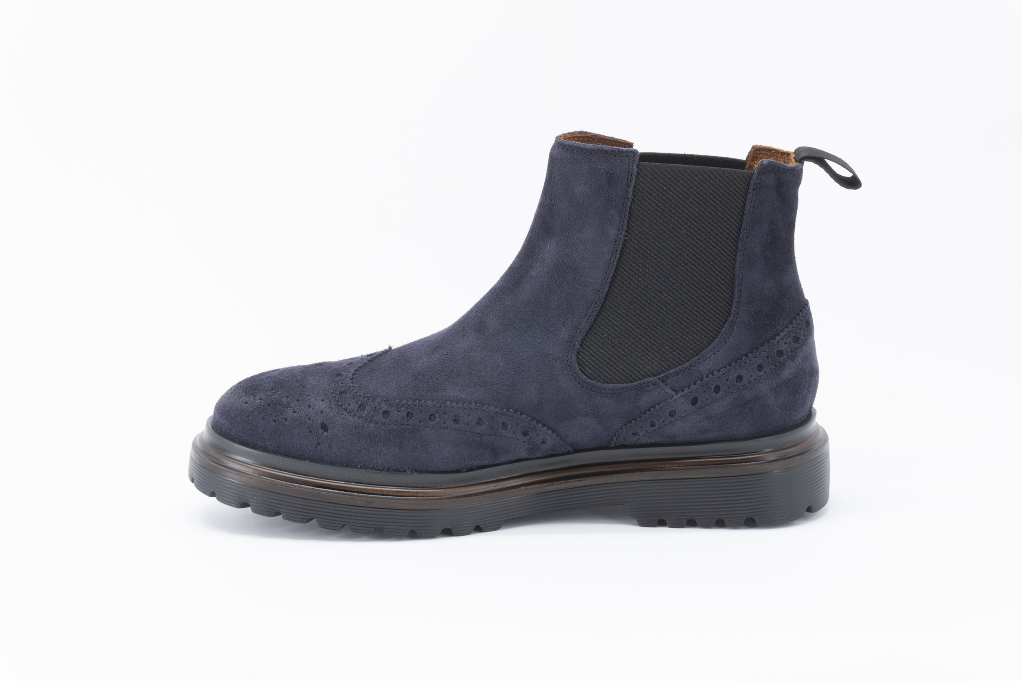 Beatles military in pelle scamosciata / Blu - Ideal Moda