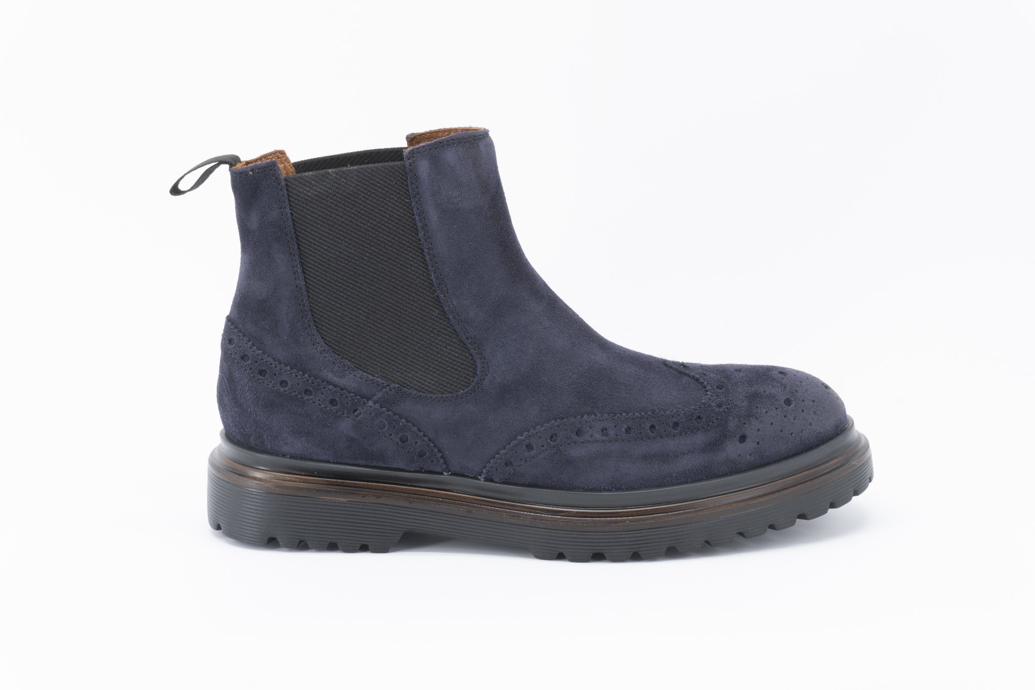 Beatles military in pelle scamosciata / Blu - Ideal Moda