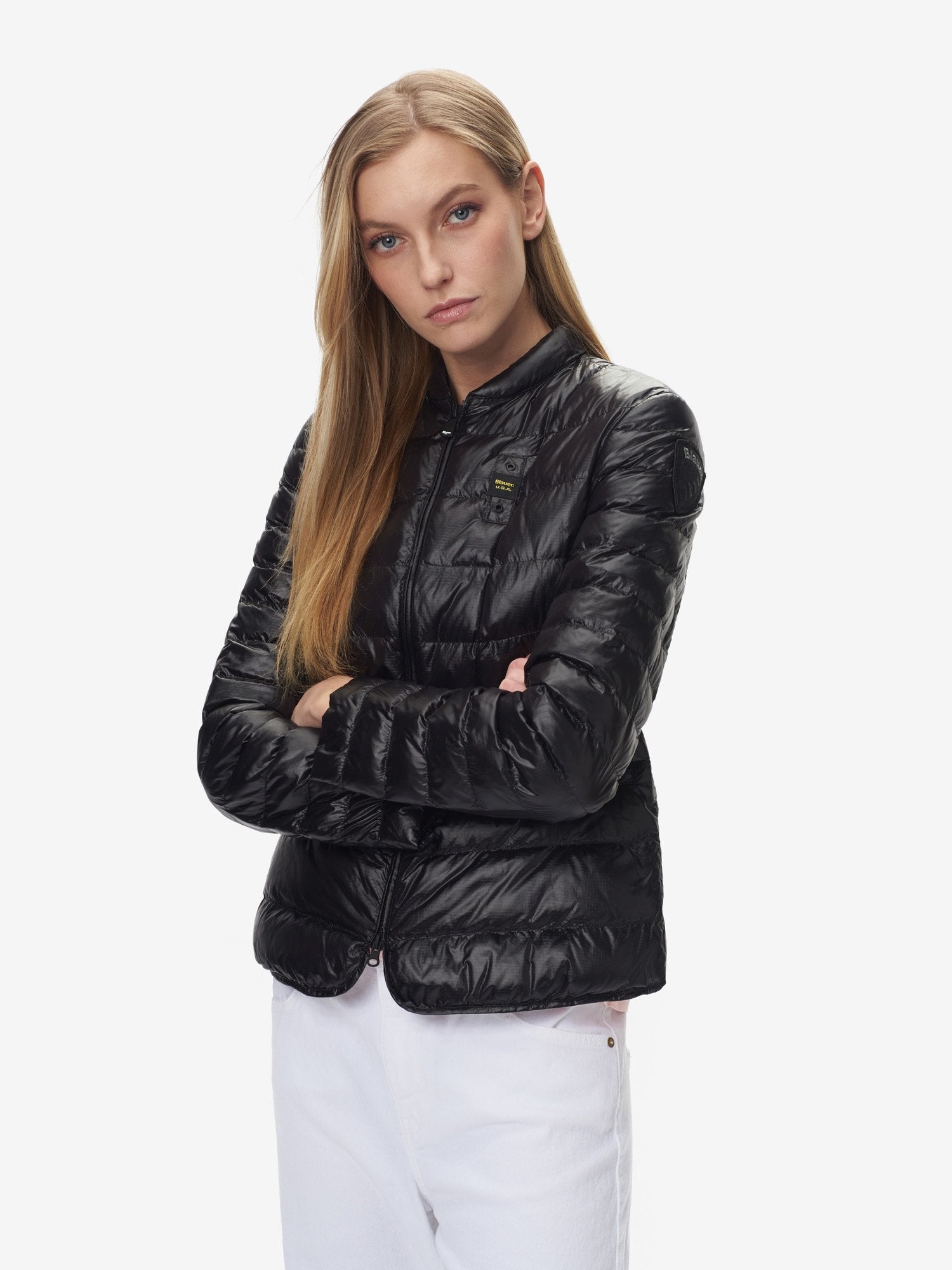 Piumino da Donna con Logo Blauer / Nero - Ideal Moda
